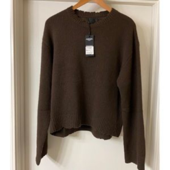 RTA Cedar Emma Cashmere Sweater Brown Large - Picture 8 of 15